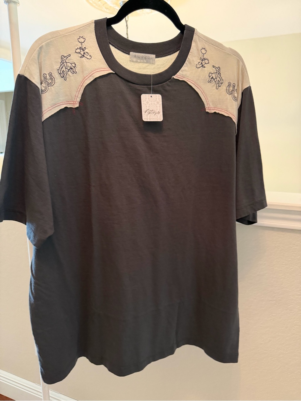 Free People Lucky Stars Western Tee